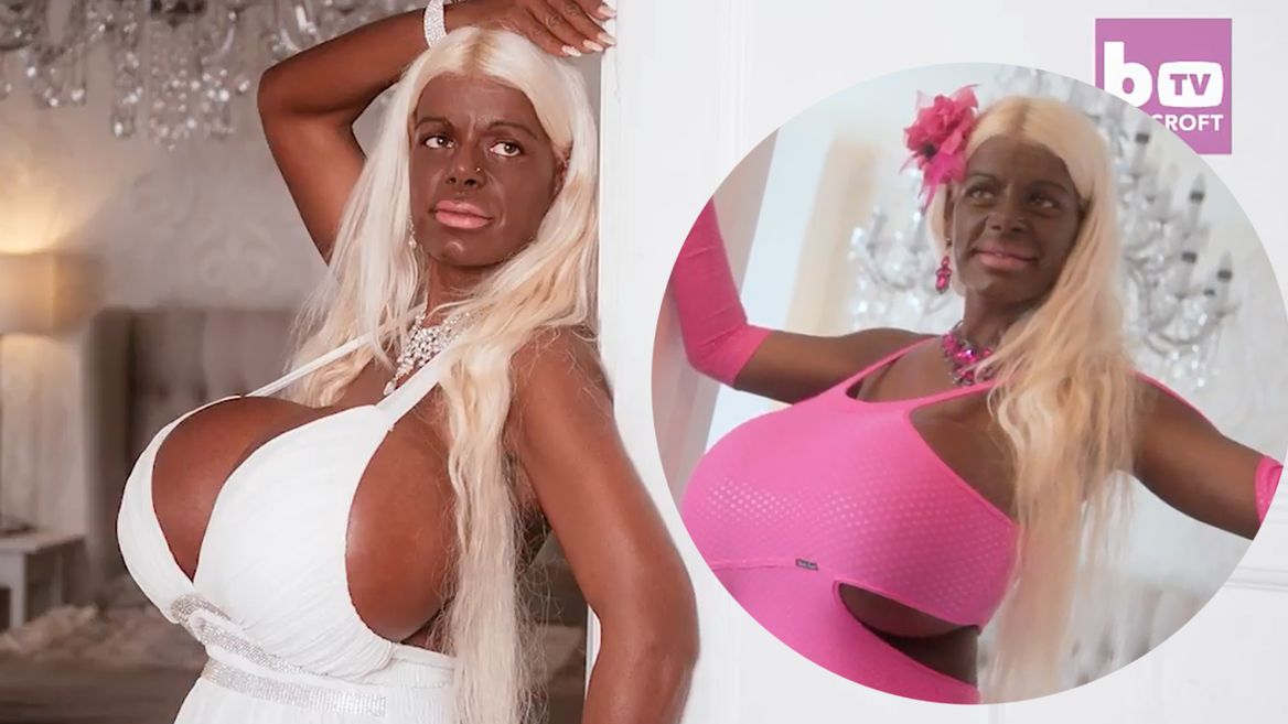 Glamour model with biggest boobs in Europe wants to be crispy brown