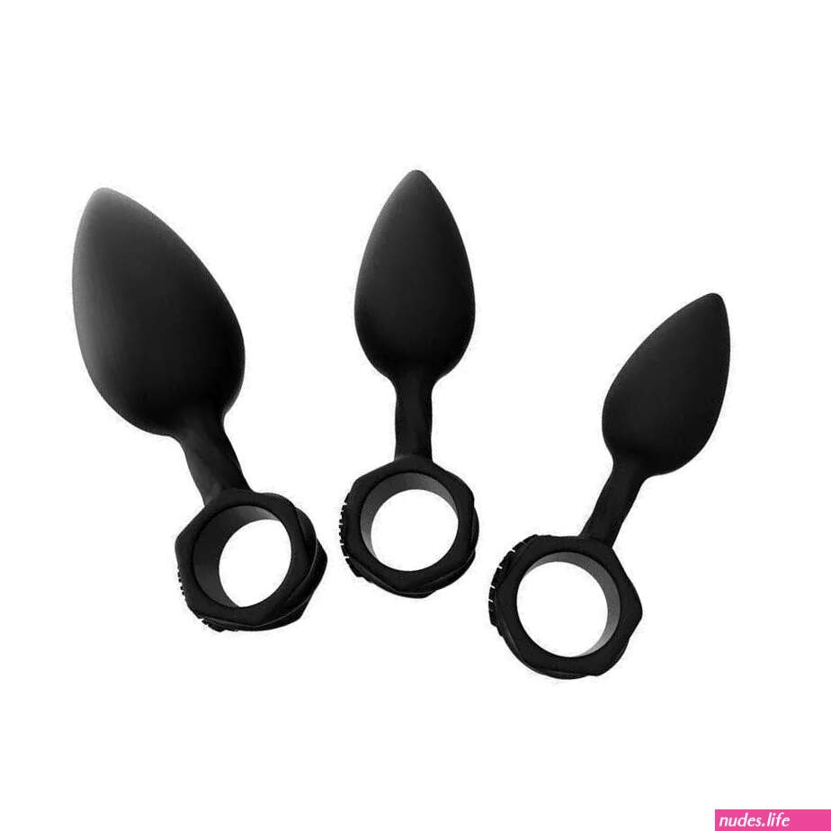 Anal Silicone 3-Piece Training Butt Plugs Black
