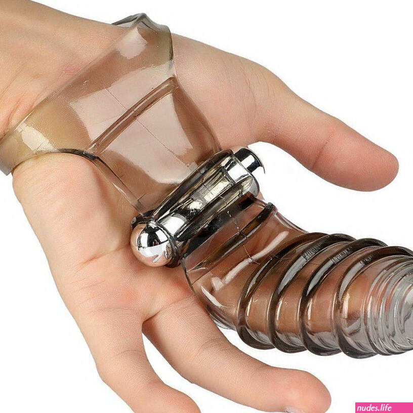 Double Finger G-Spot Vibrating Glove Fingering Sex Toy for Women Couples