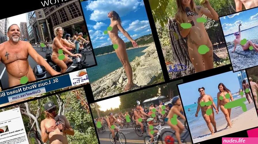 St. Louis World Naked Bike Ride video. Nudestock at Glen Eden.