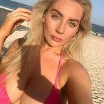 beth lily orange bikini