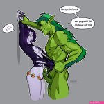 a pic of raven and beast boy having sex