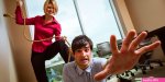 Women gropping men
