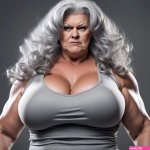 ssBBW grey hair big muscles huge boobs boxing angr by Jonsey4321 on DeviantArt