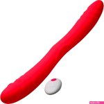Inmi 7X Double Down Rechargeable Silicone Double Vibrating Dildo With Remote
