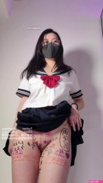 Anaimiya Cute Asian In Glasses Showing her Pussy and Tits On Cam Video