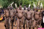 Bodi tribe men celebrating Kael ceremony Gurra Hana Murs