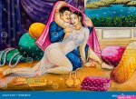 Erotic Nude Rajasthani Shekawati Fresco Painting in Mandawa Rajasthan India Editorial Photography
