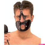LE 5060 Leather Face Mask with Dildo