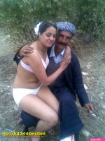 Lucky Man with Sexy Aunty in Bra and Panties