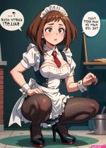 Giving Maid Uraraka Ochaco a new task