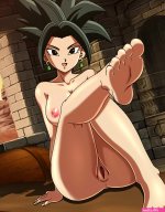 Naked Kefla showing off her feet by foxybulma from Patreon
