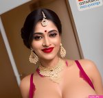 Im rocking this sexy sari with a salwar and push-up bra that shows off my perfect cleavage. Come get your fill of this wild Indian beauty!