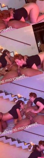 Leticia e Duda Monet fazendo ménage com o dotado dividindo a mesma piroca