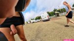 GentlyPerv on X: SCOOTER DICKFLASH SERIE: flashing to a woman in a public parking lot