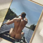 Male Nude Photo Muscular and Handsome Athletic Man Fully Naked Sitti