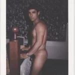 Handsome Male Nude with Wedding Ring: Vintage Color Polaroid