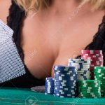 Sexy Woman In Black Underwear With Big Boobs Playing Poker Game At The Table Stock Photo Picture and Royalty Free Image. Image 90878639.