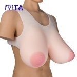 EE-Super Cup Oval Areola Silicone Breast Forms Drag-Queen Transgender Fake Boobs