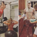 Paige VanZant becomes naked chef as UFC star cooks with nothing on but an apron in coronavirus lockdown with husband
