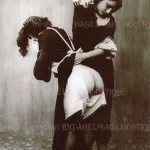 Antique Cheeky Early 1920s Erotic Lesbian Maid Spanking Kinky 5x7 Greeting Card