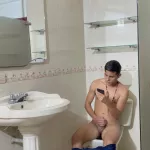Indian Girl Watches Me Masturbating in a Public Bathroom and We End up Fucking Me Hard until She Fills Her Ass with Milk