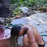 Desi Sexy Bhabhi Summer Season Bathing Nude Video: Indian Amateur Porn