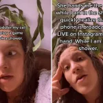 Toddler accidentally shows mom in shower live on Instagram