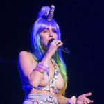 Miley Cyrus basically performed naked on stage last night