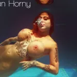 Canadian MILF Heidi in the Pool: Asian Porn by Under Water Show