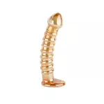 Hollow Large Glass Dildo G-Spot Wizard Glass Dildo with Standing Pose