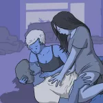 A hot threesome story: two girls one guy and a little bit of shame