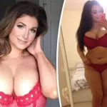 Curvy women with D-K cup boobs strip for lingerie competition