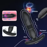 Telescopic Vibrating Butt Plug Anal Vibrator Wireless Remote Sex Toys
