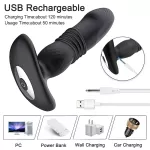 Telescopic Vibrating Butt Plug Anal Vibrator Wireless Remote Sex Toys