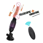 Emote Control Heating Artificial Penis Butt Plug Anal Sex Machine
