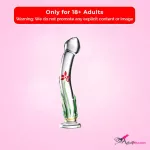 Flower Crystal Glass Dildo Sex Toy GD-004
