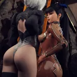 2B Showing Eve How The Ladders Work Junkerz Nier Automata Stellar Blade