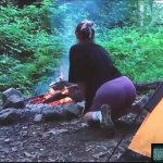 Real Sex in the forest. Fucked a tourist in a tent
