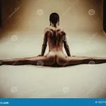 Naked sports woman stock photo. Image of floor fashion