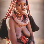 African Tribal Women Print Himba People Wall Decor Fine Art Portrait Nude Photography Beautiful Naked Girl Poster Travel Photography