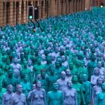Thousands of people strip naked for photoshoot in Hull for Spencer Tunick art installation