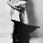 The other side of the light: Nude with dog 1979 vintage print