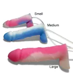 Squirting Dildo Ejaculating Pinky XL Penis sex toy super soft platin