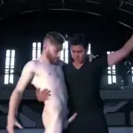 Naked in front of others masturbate: Mans