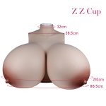Super Big ZZ Cup Silicone Breast Forms Huge Boobs For Cosplay Crossdresser