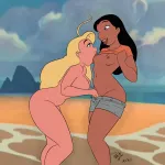 Nani and the Lifeguard Pechi Lilo amp Stitch
