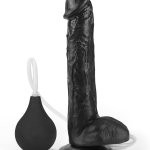: Squirting Dildo Black Dildo lovetoy 11 Realistic Squirting Dildo Ejaculating Dildo with Enema Bulb Removable Adult Sex Toy Big Anal Dildo Strap on Thick Huge Large Dildo Suction Cup Dildo Butt