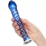 Icicles No 29 Blauwe Glazen Dildo