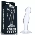 Flawless Clear Prostate Butt Plug 6.0 Blue Anal Toy